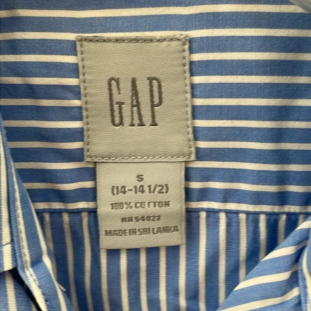 ❤️ GAP Fitted Boys Button Down Shirt Size S